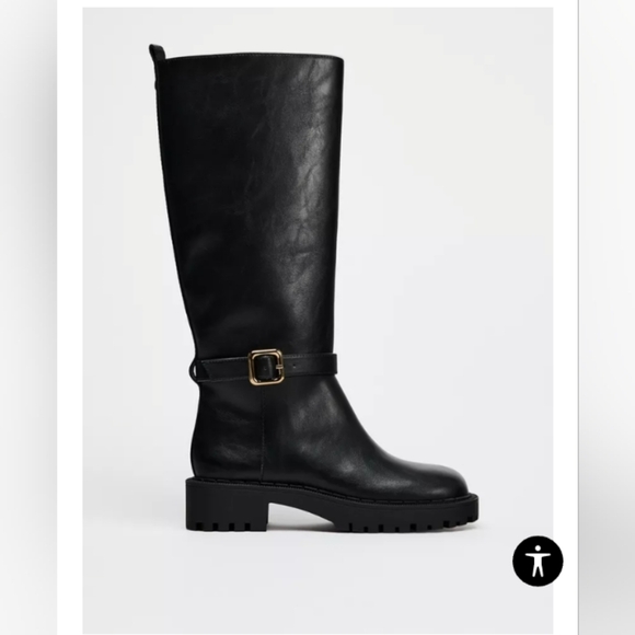 Zara Flat Lug Sole Boots - Picture 2 of 6